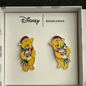 Brand New BaubleBar Disney Winnie the Pooh Holiday Earrings